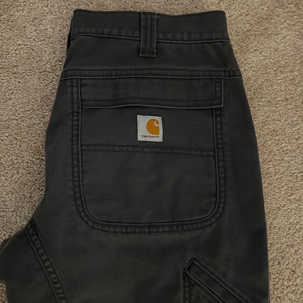 Carhartt Men's Rugged Flex Relaxed Fit Canvas Fleece-Lined Utility Work Pant